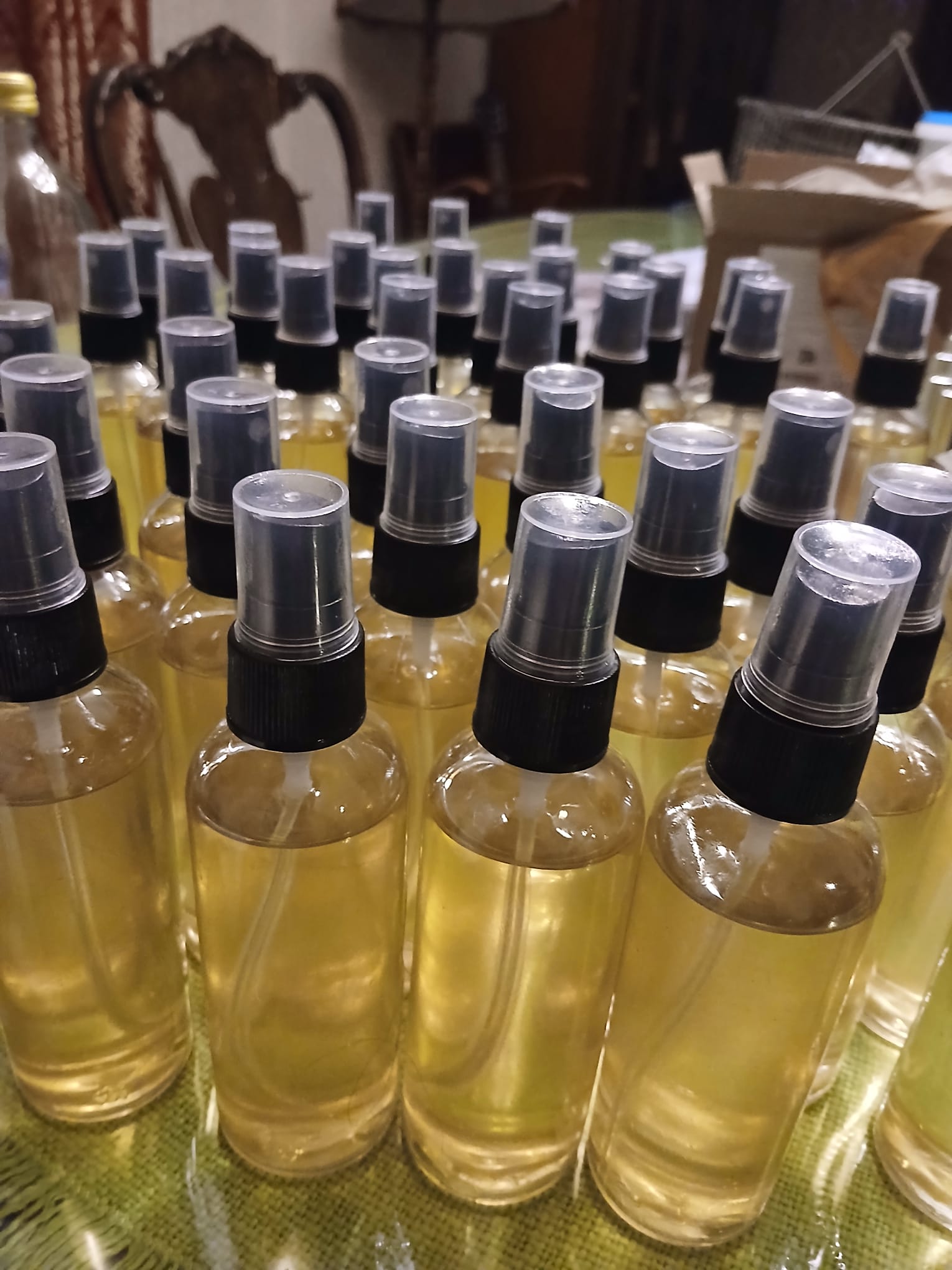 Hand-filled Rose of Berlin perfume bottles